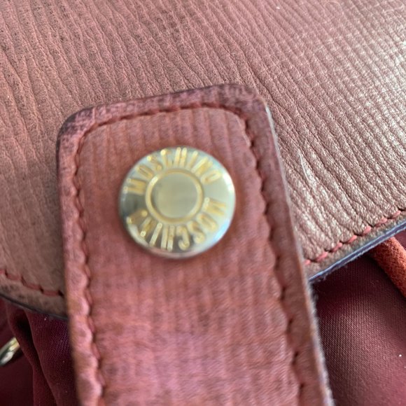 Moschino Cheap and Chic Burgundy Backpack - Picture 13 of 14